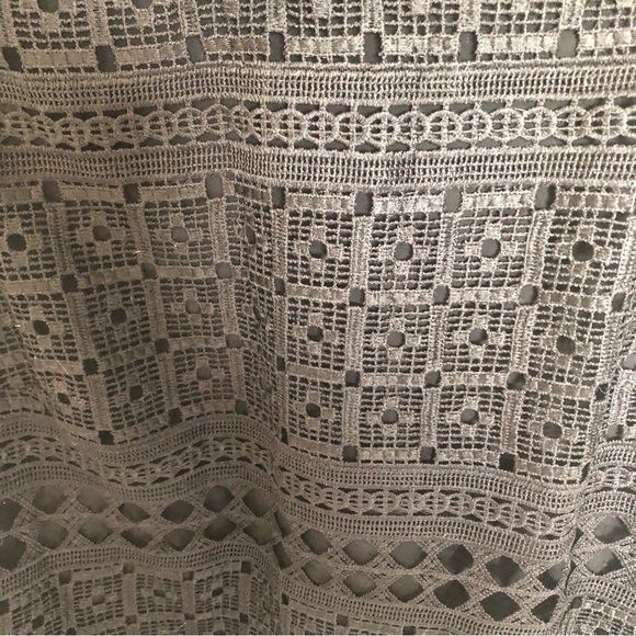 ANTHROPOLOGIE DANIEL RAINN LOURDES BLACK LACE EYELET TANK TOP XL - Picture 11 of 13